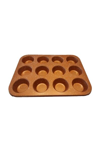 Kiart قالب مافن ملون مقاوم للحريق وغير لاصق مكون من 12 قطعة