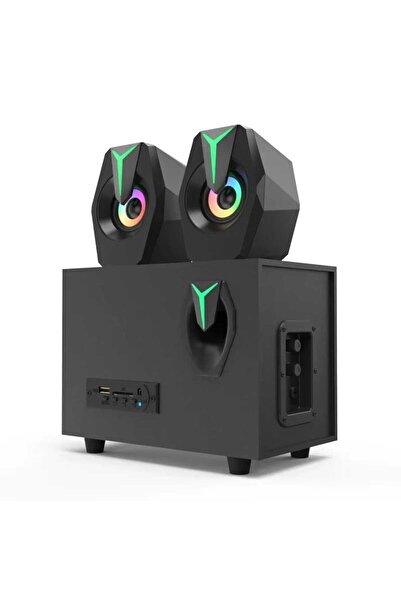 SIGHTZER MULTİMEDYA BLUETOOTH HOPARLÖR SD KART USB 2.1 KANAL SUBWOOFER 2+1 IŞ...