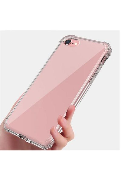 KVK PRİVACY حافظة شفافة متوافقة مع هاتف Iphone 7-8-se 2020، حافظة شفافة ممتصة للصدمات مع زوايا مضادة للصدمات