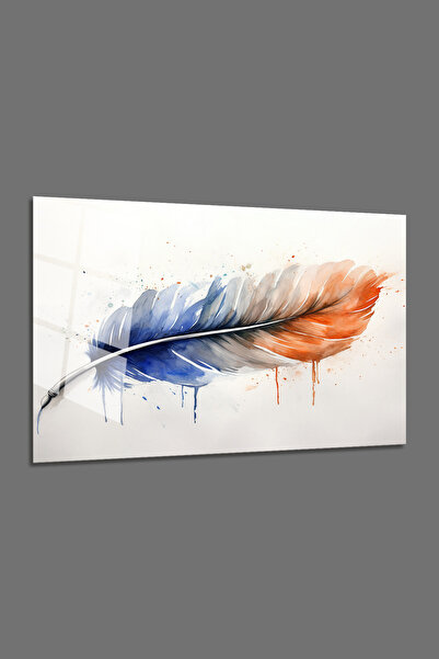 BV DEKOR Γυάλινος πίνακας ζωγραφικής σε στυλ φτερού - Γυάλινος πίνακας ζωγραφ...