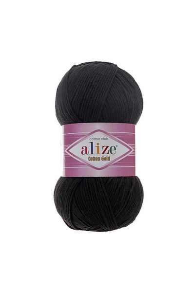 Alize Cotton Gold - 60 Black 100GR Single