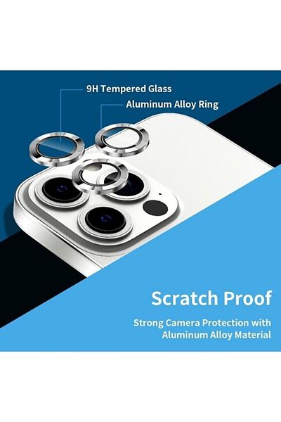 KVK PRİVACY Iphone 13 Pro Max Camera Lens Protector Eyepiece Lens 13 Pro Compatible Graphite