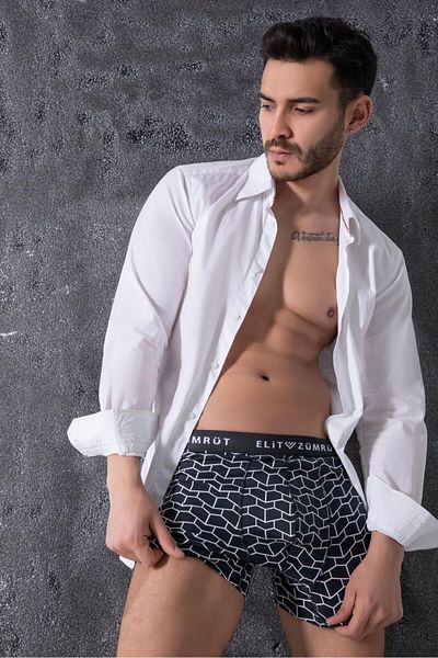 Gizem iç giyim Lux Boxer Modal Combed Cotton - Συσκευασία 3