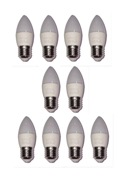 Osaka 6w Led Ampul E-27 Duylu Beyaz Işık 10 Adet