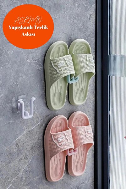 Askımo Kum Önleyici 2 Adet Yapışkanlı Yazlık Kapı Banyo Terlik Asma Ayakkabı ...