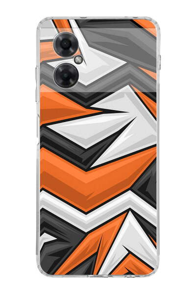 PrintiFy Xiaomi Redmi Note 11R Uyumlu Kamera Korumalı Grafiti Tasarımlı Şeffa...