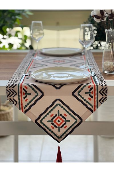desen izmir Κάλυμμα Runner με μοτίβο Ikat Νέας σεζόν