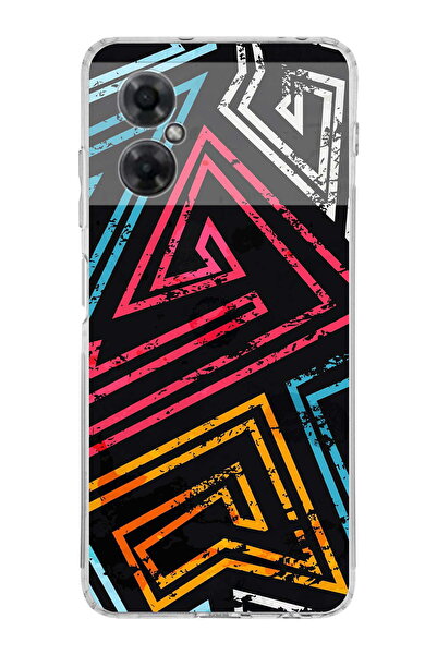 PrintiFy Xiaomi Redmi Note 11R Uyumlu Kamera Korumalı Eskitme Tasarımlı Şeffaf Kılıf