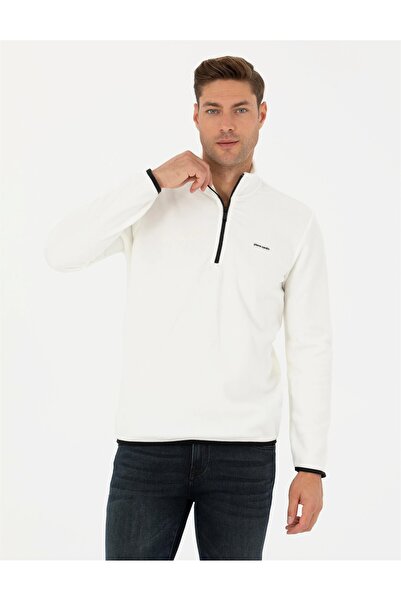 Pierre Cardin Ekru Regular Fit Sweatshirt POLAR