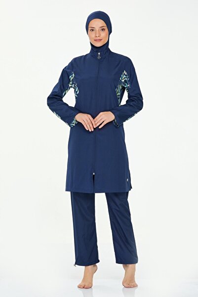 REMSA Ivy 8284 Dark Navy Blue Parachute Full Covered Hijab μαγιό