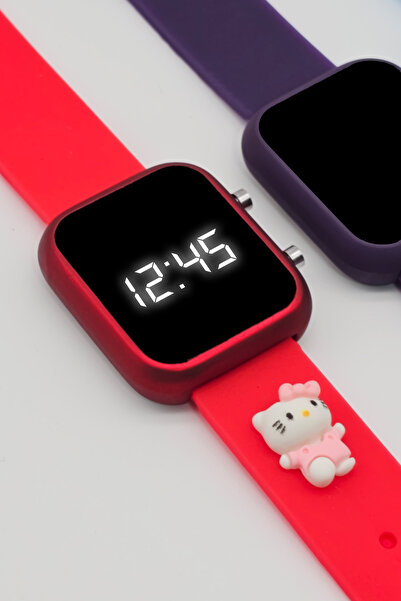 tutkanstore Kitty Figürlü Çocuk Kol Saati Su Geçirmez Kız Kol Saatleri 3 Yaş ...
