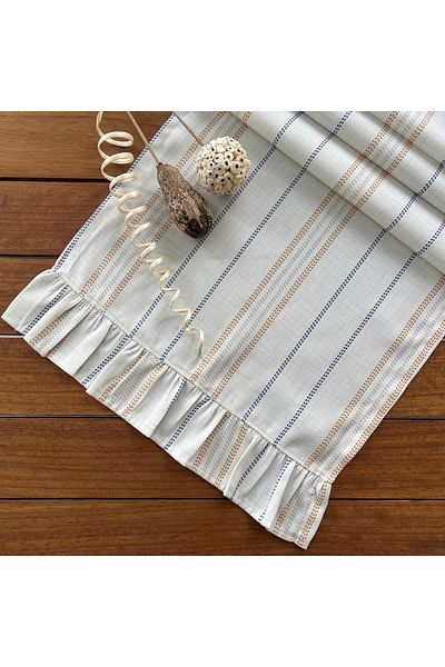 desen izmir New Season Frilly Patterned Runner Cover