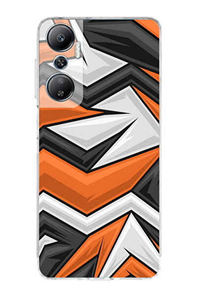 PrintiFy İnfinix Hot 20 Uyumlu Kamera Korumalı Grafiti Tasarımlı Şeffaf Silikon Kılıf