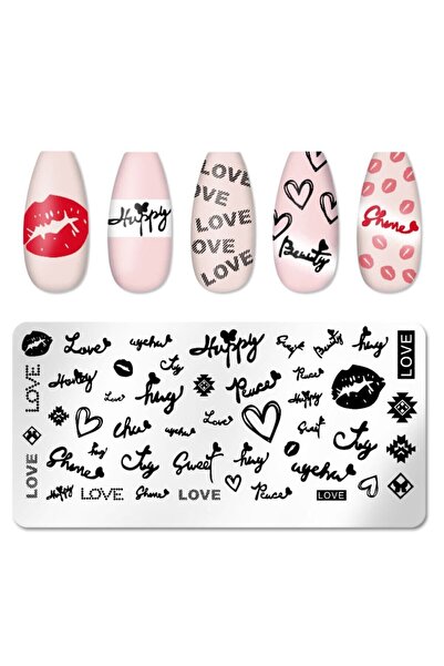 POP Beauty Nail Art Stampa Plakası Stamper Desen Baskı Paleti
