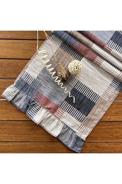 desen izmir Κάλυμμα Runner με μοτίβο Kilim New Season Frilled