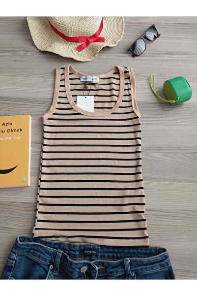 no 39 company Μπλουζάκι με λεπτό ριγέ λουράκι καλοκαιρινής τάσης 2024