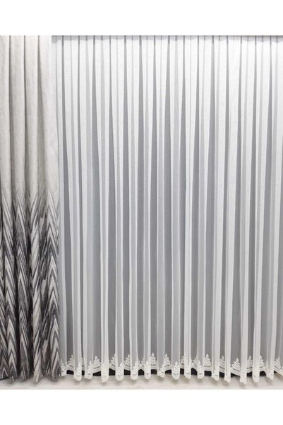 ISSA PERDE Patterned Tulle Curtain 1 E 3