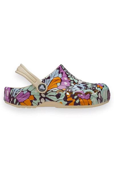 Crocs 209728   Baya - Seasonal Printed Cg K Off-White Παιδικές Παντόφλες