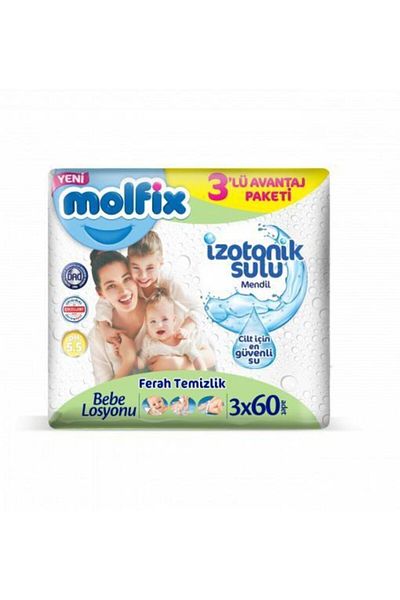 Molfix Molfix Isotonic Water Fresh Wet Towel 3 Pieces