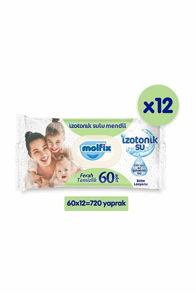 Molfix Isotonic Wet Wipes Fresh Cleaning 720' Pack