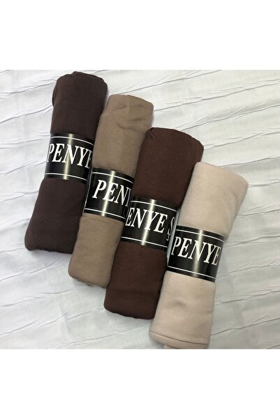 Organic Scarfs Tesettür Özel Dikişli Penye Şal Hijap Modeli