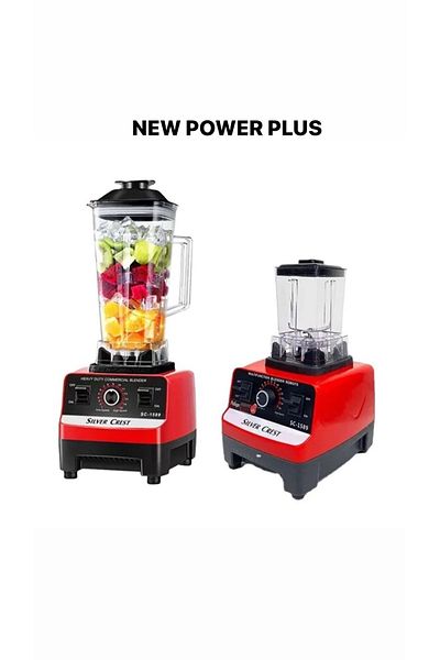 new power plus Silver Crest Professional Cafe Bar Home Type 7000 Watt 2.5 Lt-1 Lt Fruit Vegetable Bar Blender Set