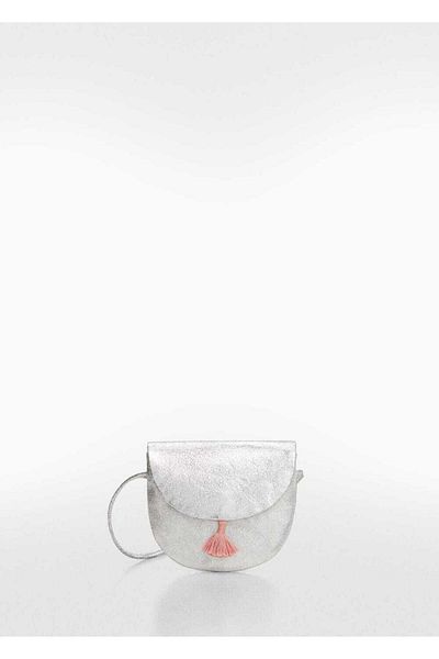 MANGO Kids Silver-Colored Shoulder Bag for Kids