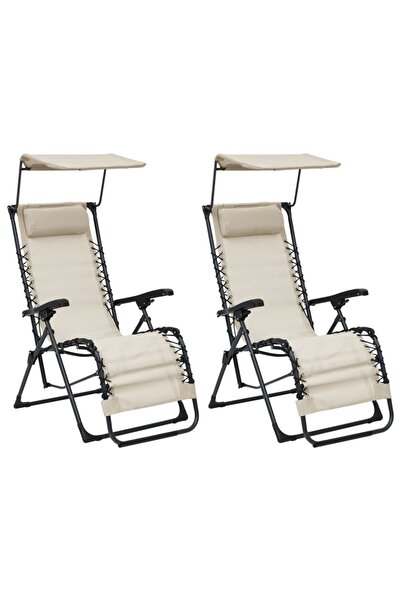 bimbambom 2'li Kamp Sandalyesi, Kamp Koltuğu, Katlanır Gölgelikli Şezlong, Ka...