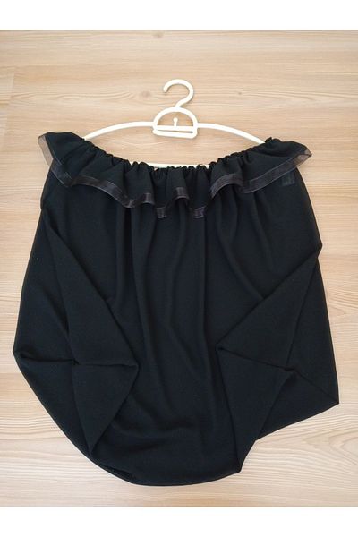 KobalBusiness Cage Tulle - Black Chiffon Organza Ribbon Model, Size m Fits 145cm Diameter Cornered Cages.