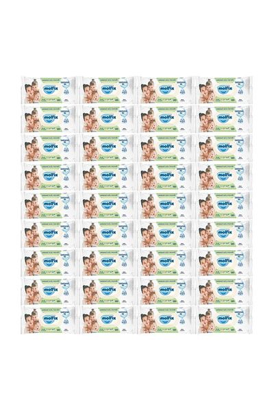Molfix Wet Towel Wipes Isotonic Fresh Cleaning Set of 36 60 Sheets with Plastic Cover