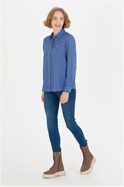 U.S. Polo Assn. Cămașă bleumarin Uzunkol