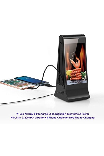 Fmark Çift 8 Inç Ekranlı Android Masa Üstü Reklam Oynatıcısı.