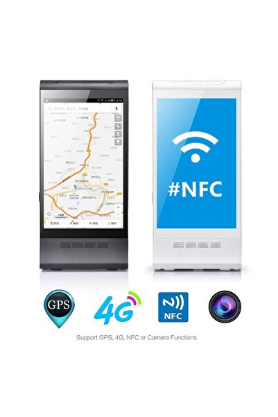 Fmark Çift 8 Inç Ekranlı Android Masa Üstü Reklam Oynatıcısı.