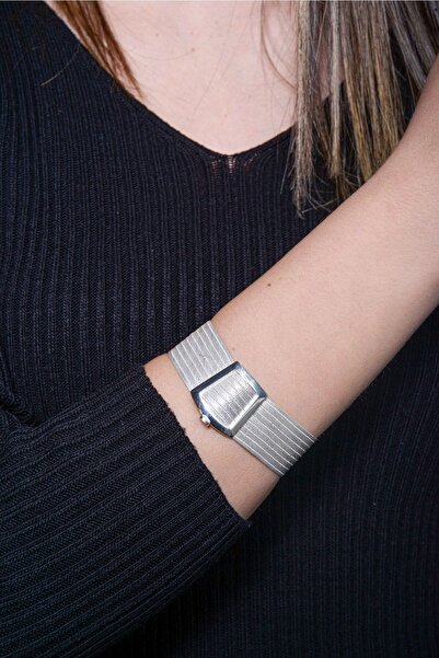 Aquamarine 9 Sıra Gümüş Trabzon Hasır Bileklik