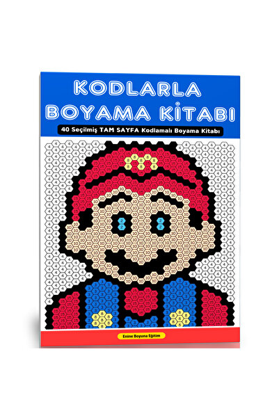 EBE Enine Boyuna Eğitim Kodlarla Boyama Kitabı (Mozaik Boyama)