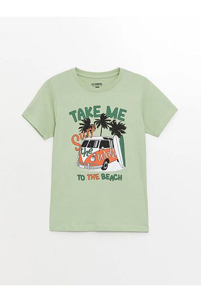 LC Waikiki Σετ πιτζάμες LCW Kids Boys με σορτς - Crew Neck, κοντομάνικο