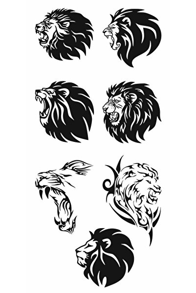 Trendonline Aslan Geçici Vücut Dövmesi