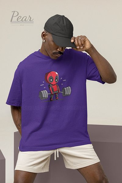Pear Wear Μπλουζάκι Unisex Deadpool Printed Oversize