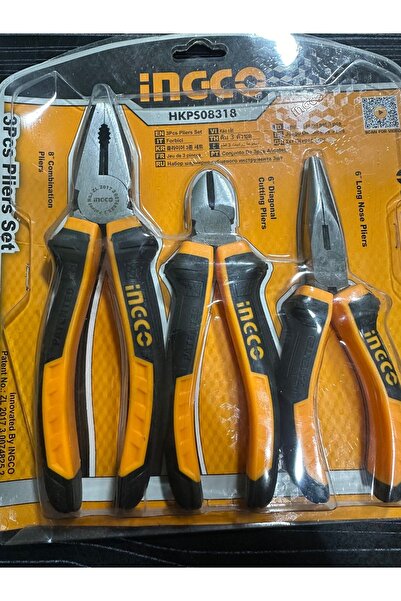 Ingco PENSE SETİ 3'LÜ INGCO YAN KESKİ KARGABURUN