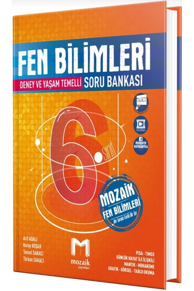 Mozaik Yayınları Mozaik Yayınları 6. Sınıf Fen Bilimleri Soru Bankası