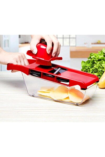 Genel Markalar Mandolin 6 Bıçaklı Sebze Cips Dilimleyici