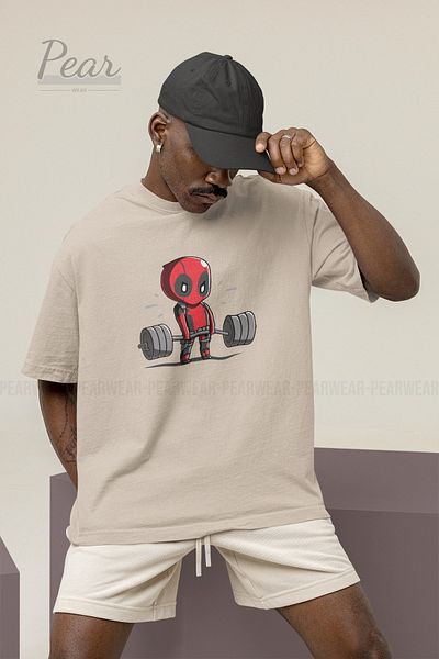 Pear Wear Μπλουζάκι Unisex Deadpool Printed Oversize