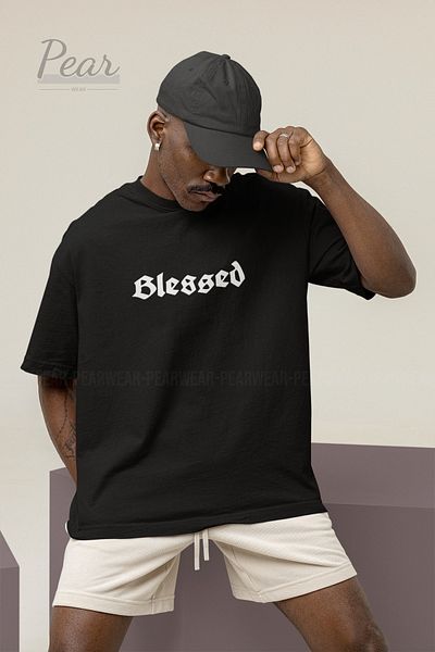Pear Wear Μπλουζάκι Unisex Oversize - Blessed Printed