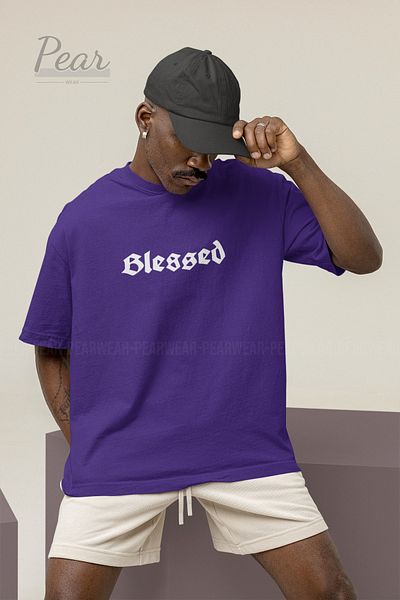 Pear Wear Μπλουζάκι Unisex Oversize - Blessed Printed