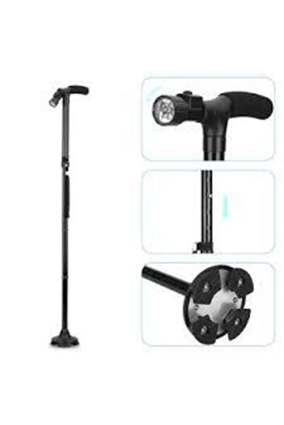 Genel Markalar Katlanabilir Led Işıklı Baston Yürüyüş Bastonu Fenerli Yürüyüş...