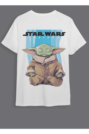 Huw Baby Yoda Star Wars On Ve Arka Bask l Unisex Oversize T shirt Ti ort Fiyat Yorumlar Trendyol