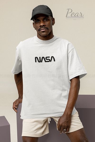 Pear Wear Unisex NASA Printed Oversize T-Shirt