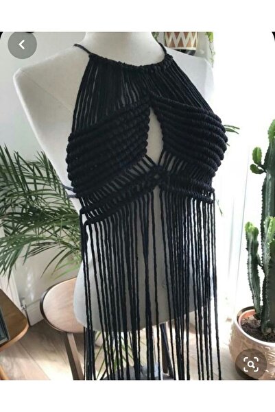 TrendSende Makrame Gornji deo bikinija za plažu - Stilski i udoban dizajn