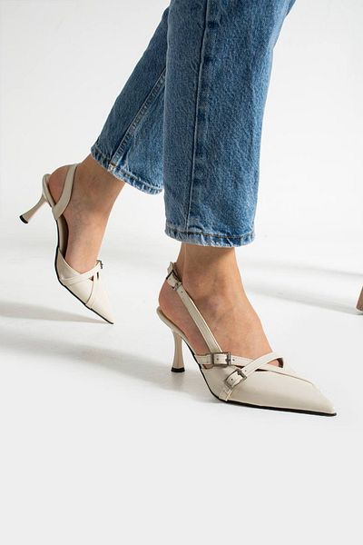 Essen Women's Patent Leather Double Strap Classic Heeled Shoes