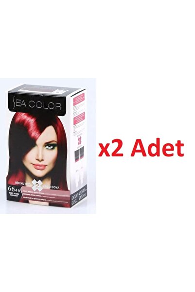 Sea Color 66.46 Ateş Kızılı Set Boya 2 Kutu (her Kutuda; 2 Tüp Boyası (2x50 M...